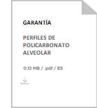 Garantía Perfiles de Policarbonato